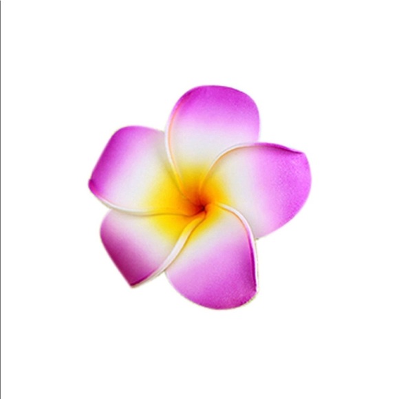 Hawaiian Flower Large Barrette Hair Clips (Pack of 5) - Picture 5 of 7